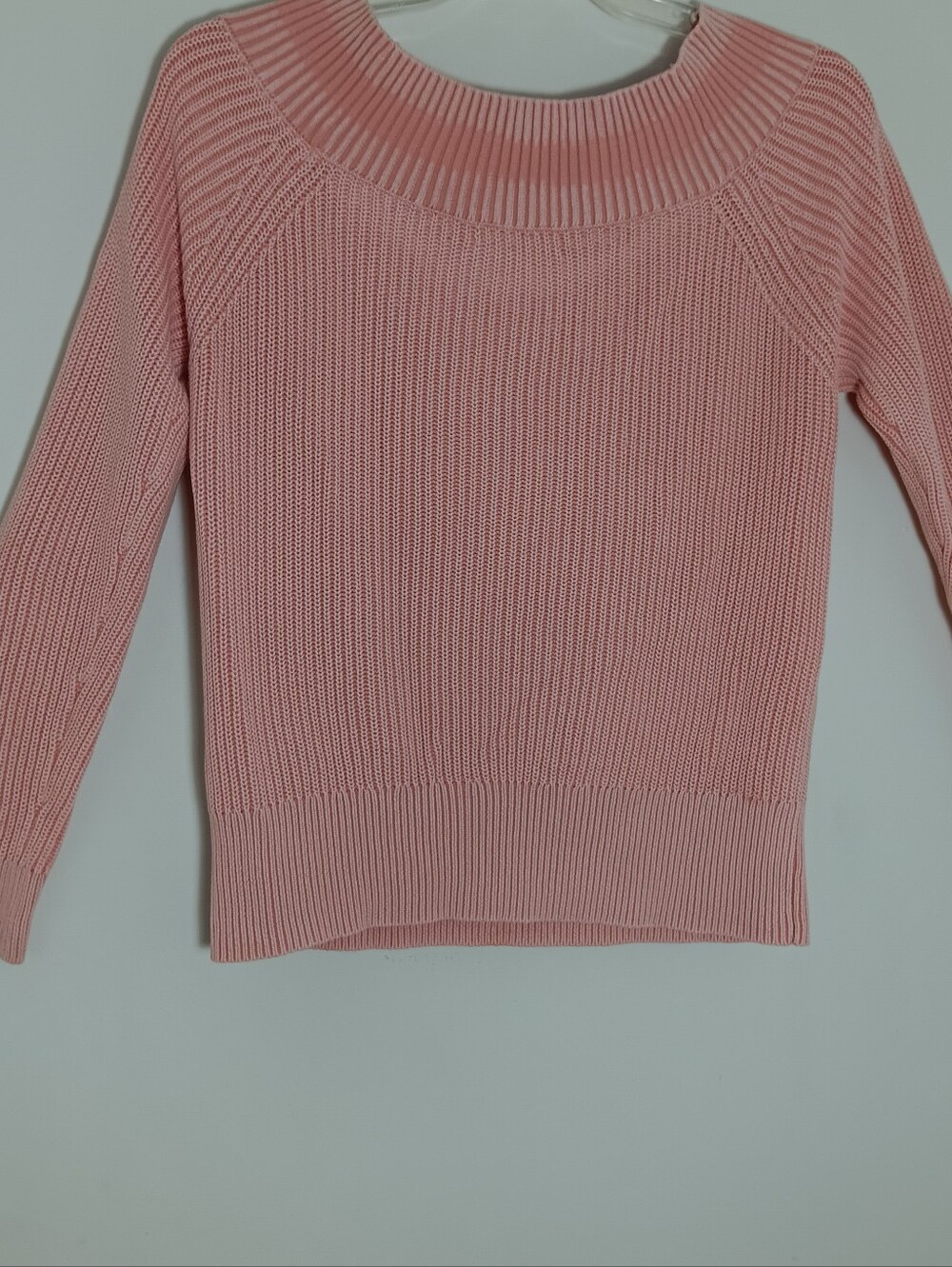 Rag And Bone Pink Rip Knit V-neck Sweater Pullover Size Small - Picture 3 of 9